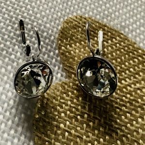 Swarovski Silver  drop earrings